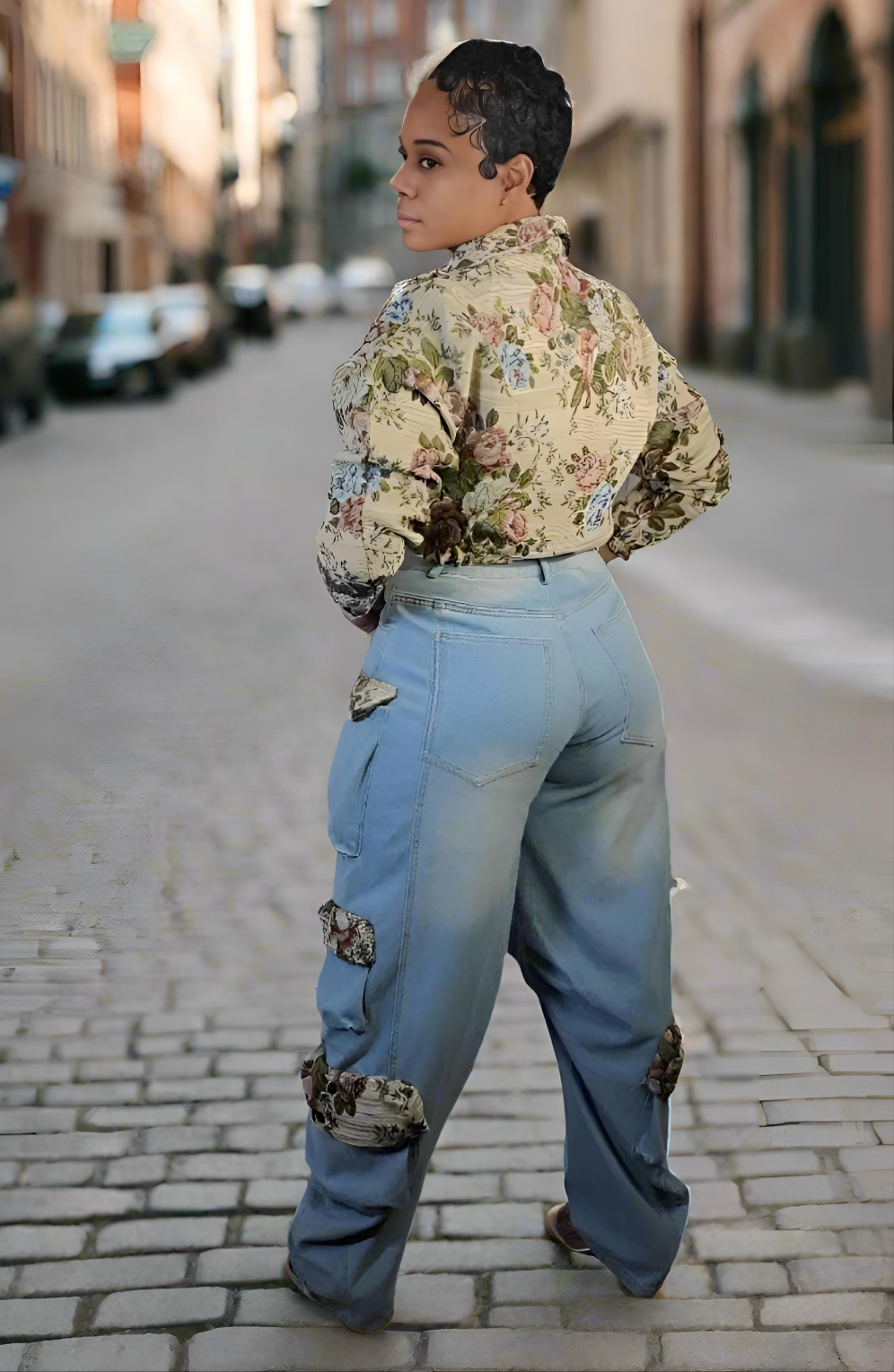 AVA DENIM PANTS SET