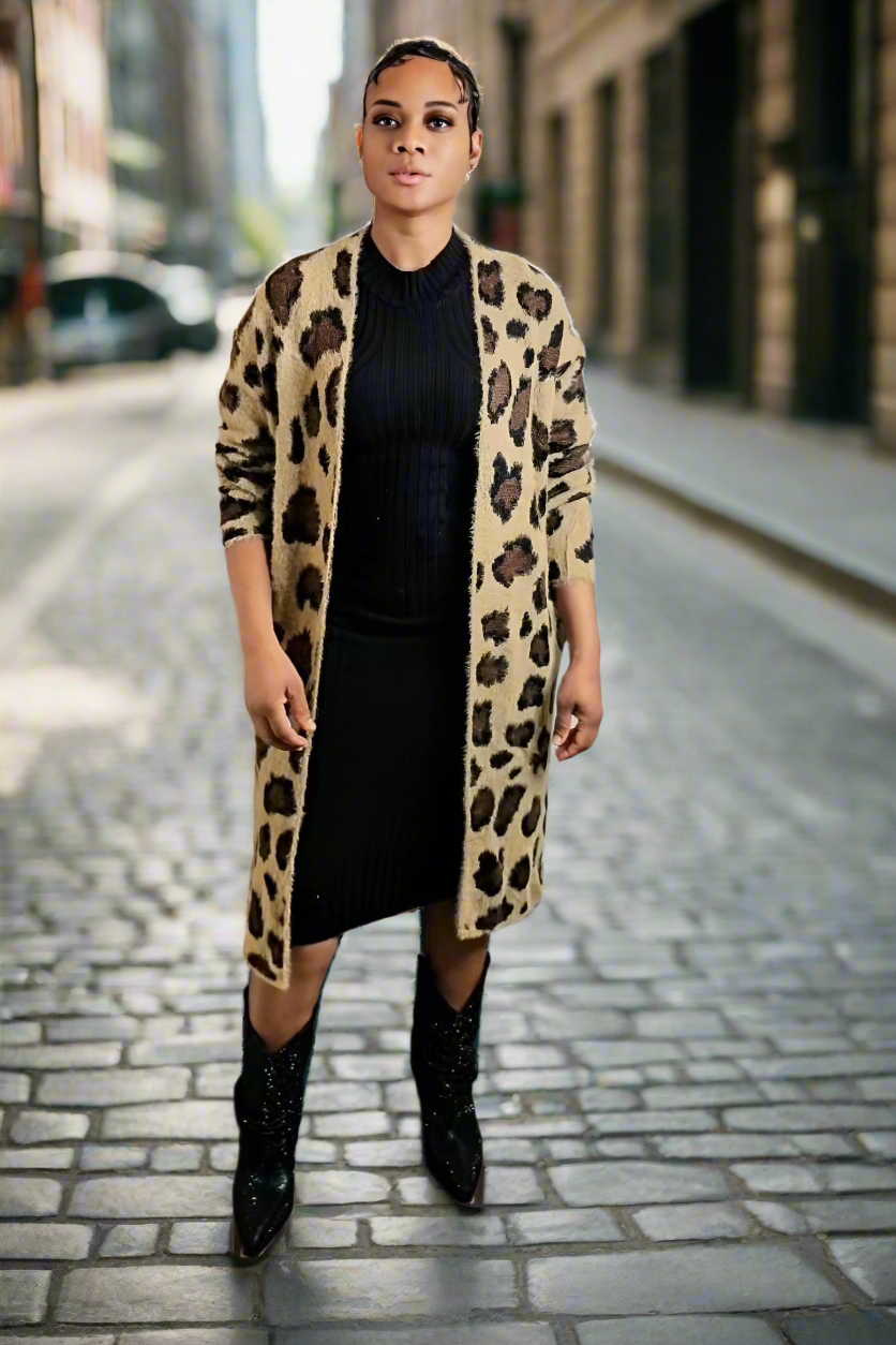 LEOPARD-CARDIGAN