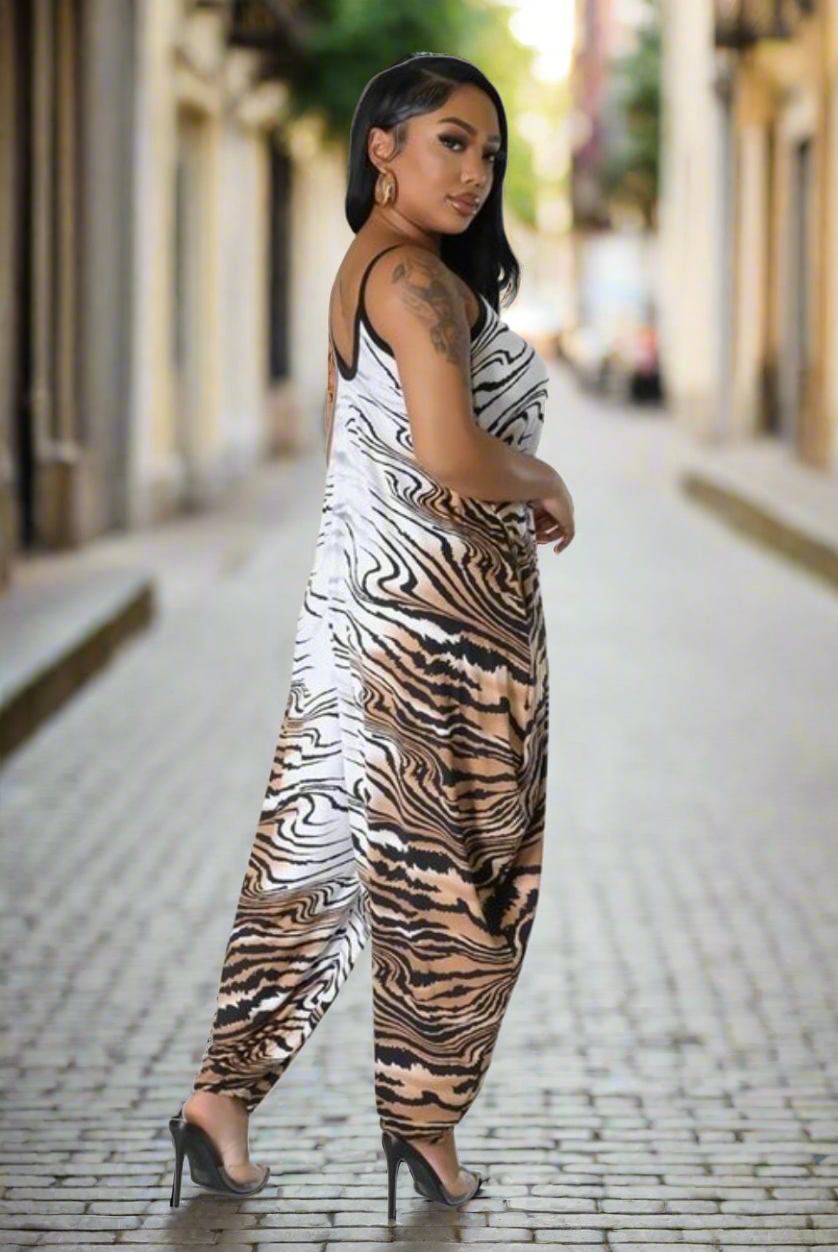 Jumpsuit jungle print shop