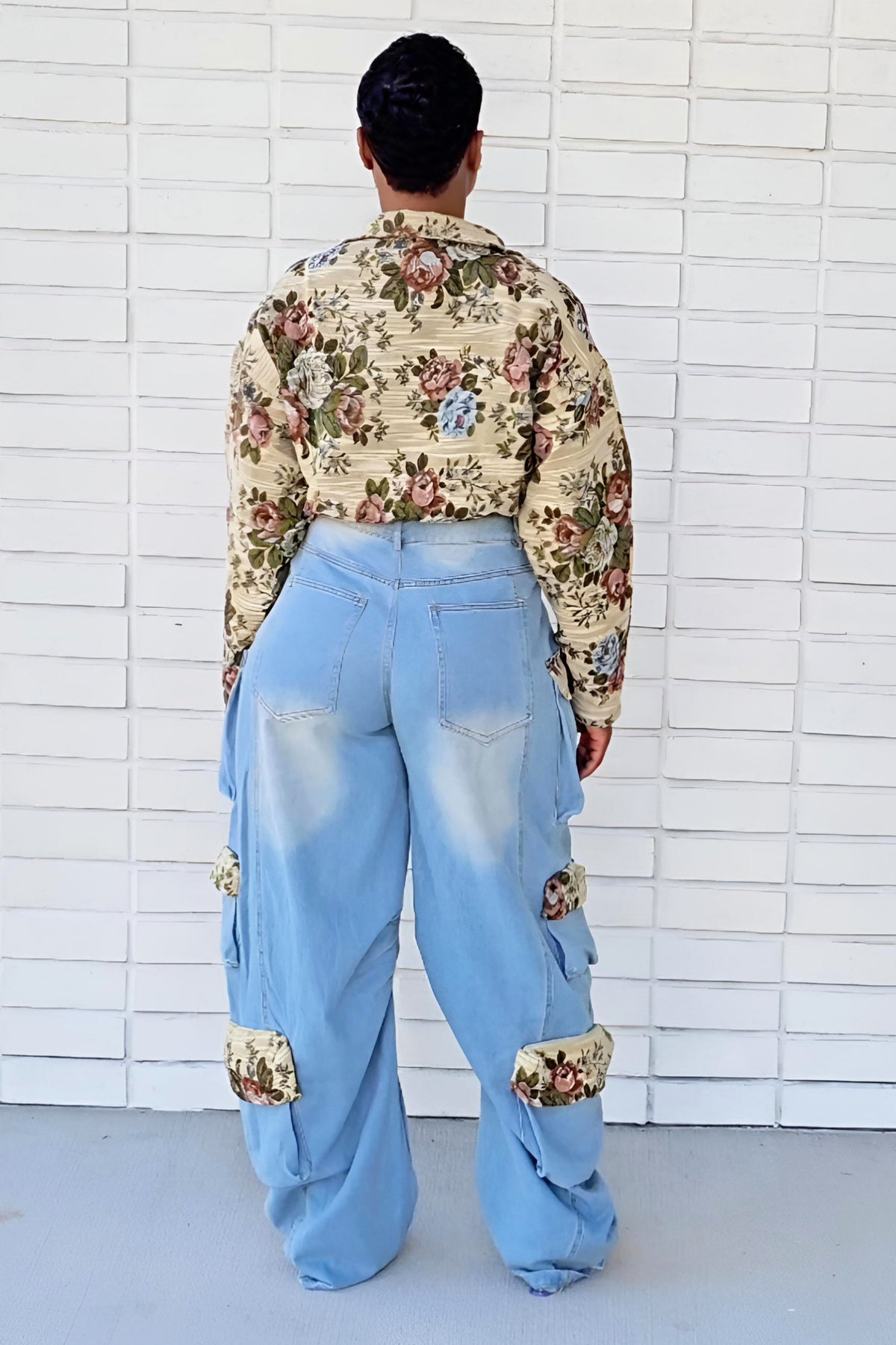 AVA DENIM PANTS SET