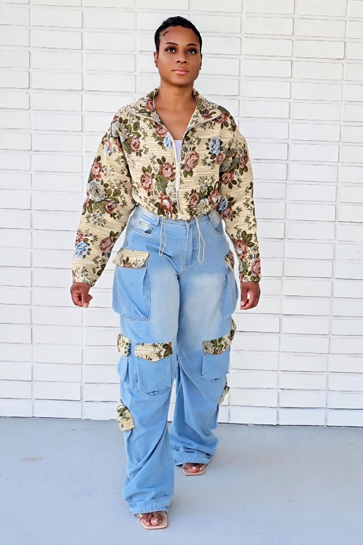 AVA DENIM PANTS SET
